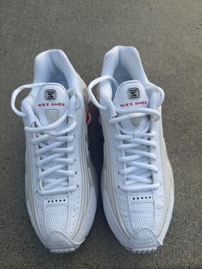 Nike R4 White Shox Sneakers